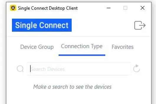 Search for your devices
