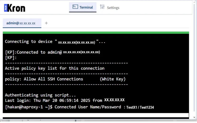SSH Connection with authScript Custom Properties SSH Connection with authScript Custom Properties