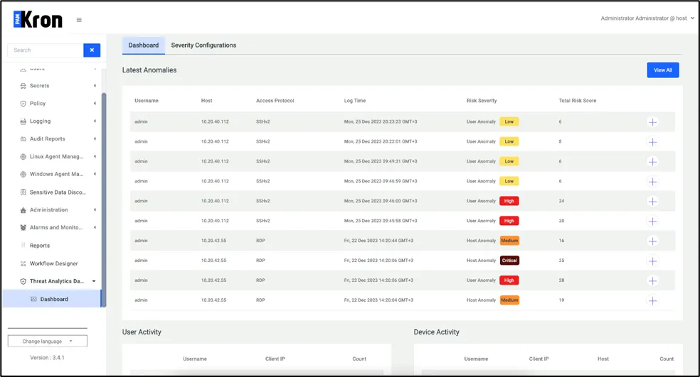 Detected Threats Detected Threats