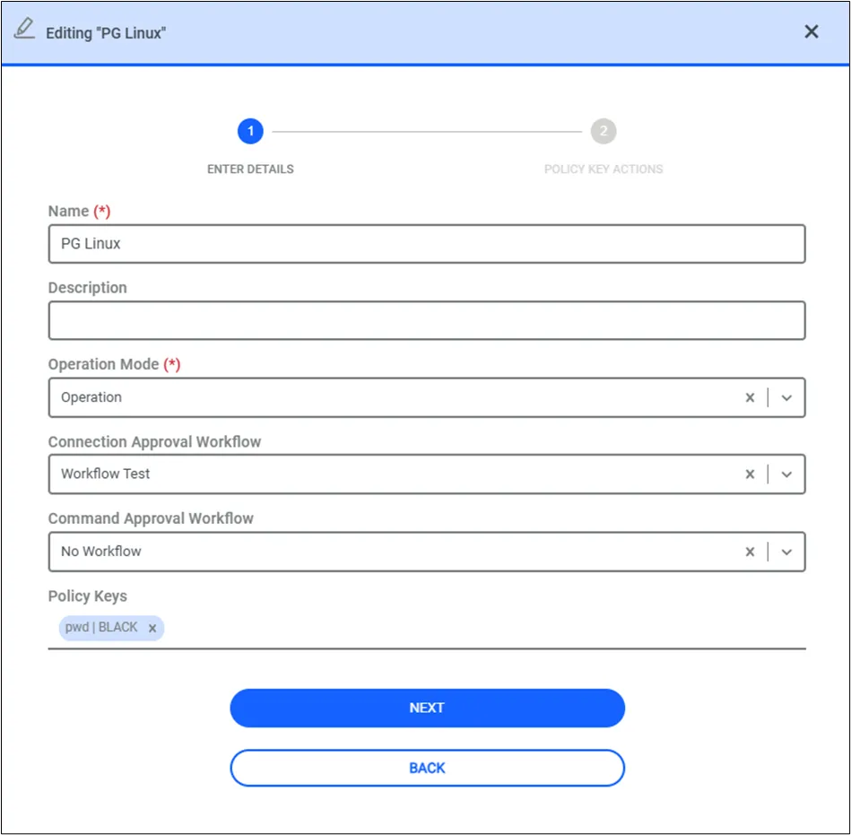 Aprobación gerencial para comandos Aprobación gerencial para comandos
