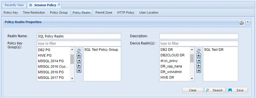Defining a Policy Realm