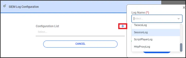 Configuración de registro SIEM