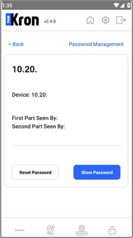 Reset the Password