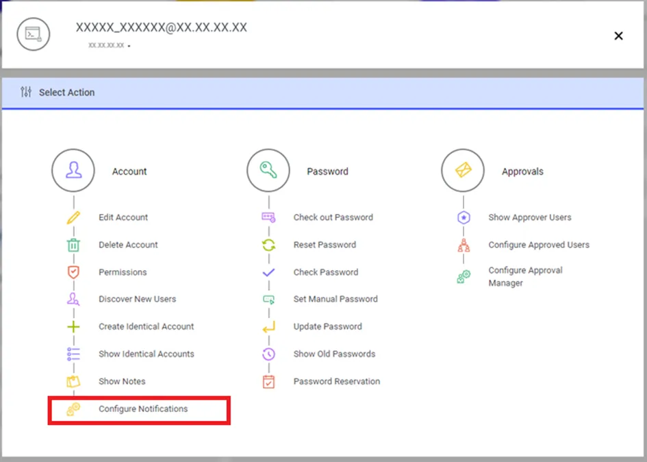 Configure Notifications for Accounts