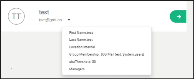 ubaThreshold Value on User Properties