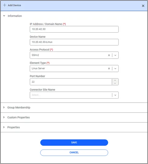 Adding Devices Manually 