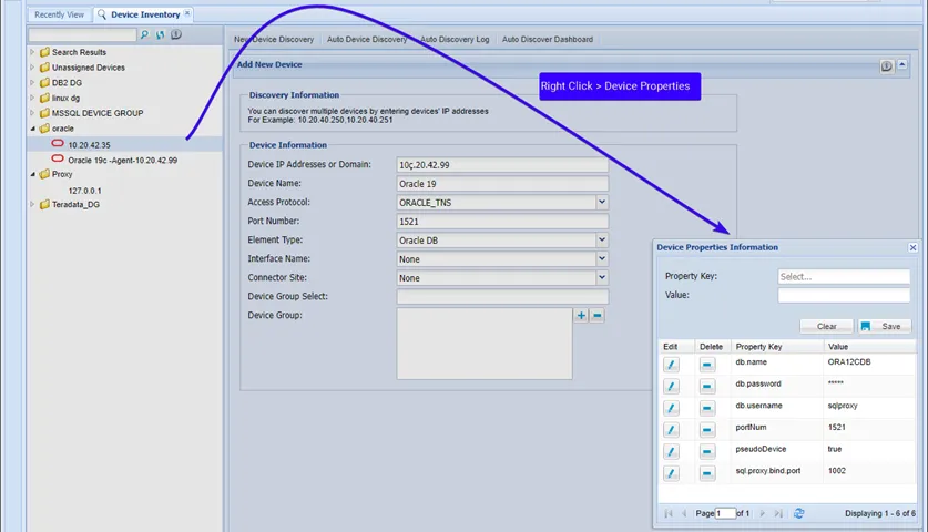 illustrates the panel for adding a device in Kron PAM. 