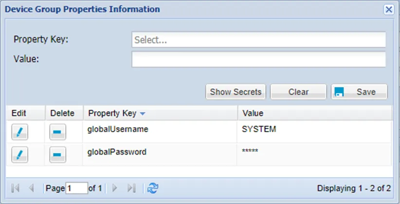 Global User Credentials