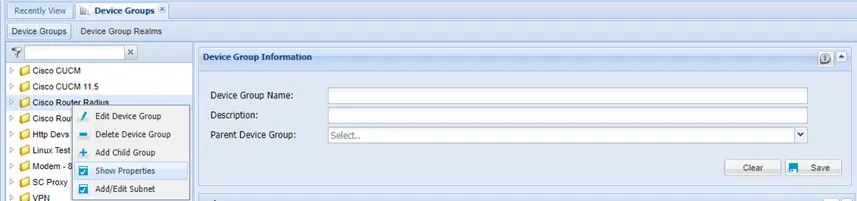 Device Group Properties