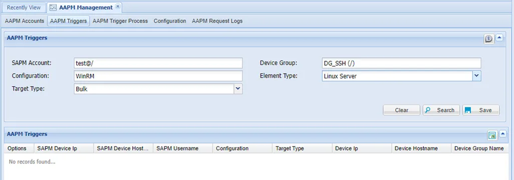 AAPM Triggers