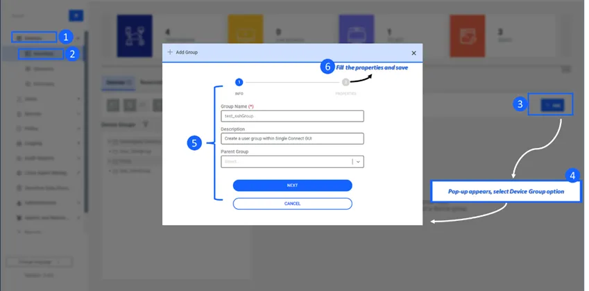 Creating a Device Group