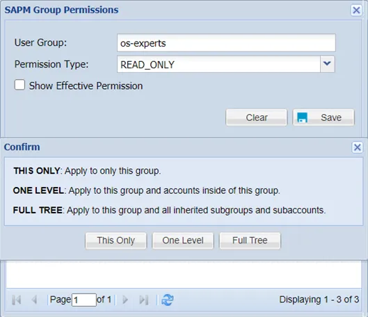 Adding Permissions to SAPM Group