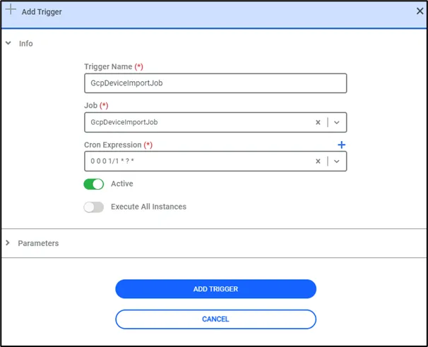 GCP Device Import Job GCP Device Import Job