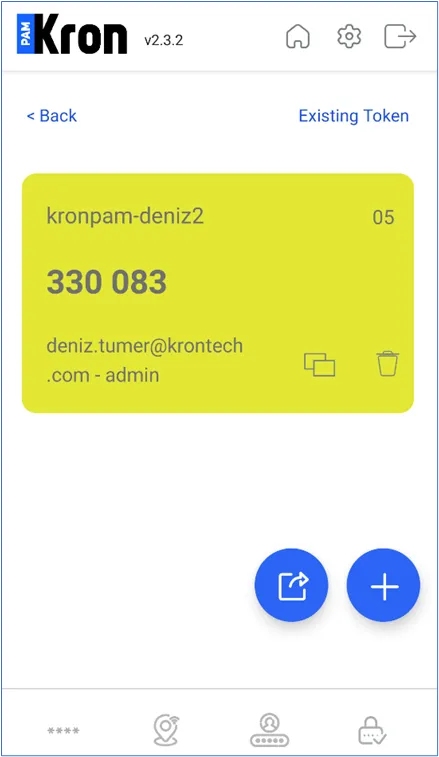 Connecting Kron PAM and Kron PAM Mobile Client Application