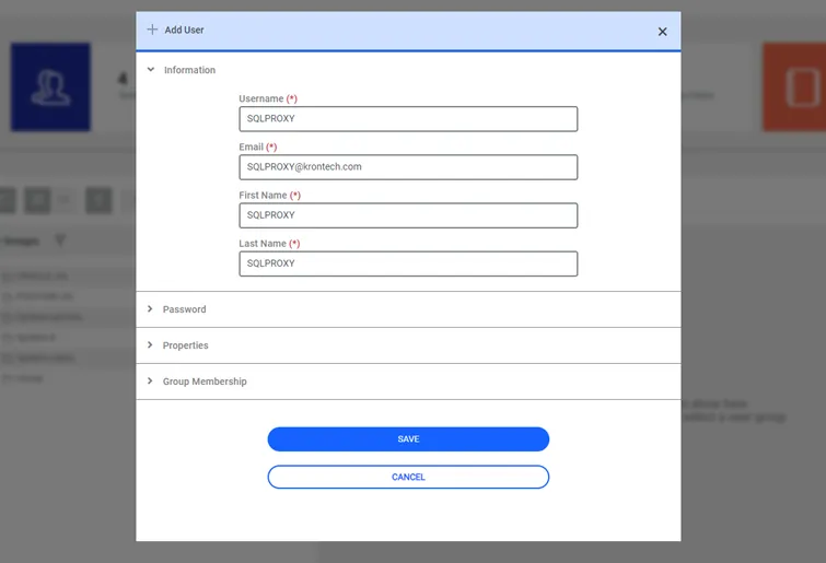 Adding User