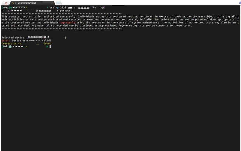 Example Usage of Kssh