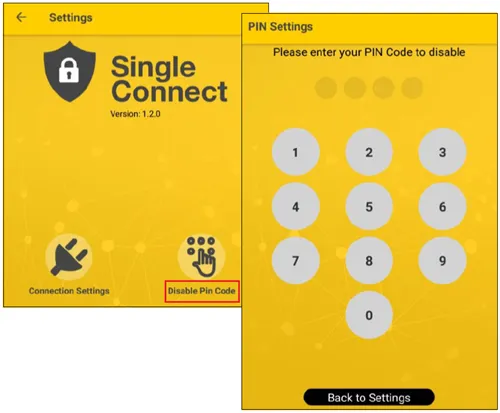 Disable your pin code. Disable your pin code.