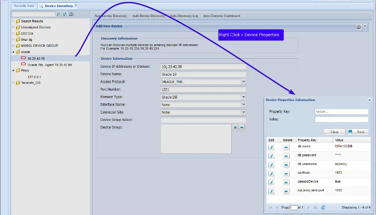 illustrates the panel for adding a device in Kron PAM. 