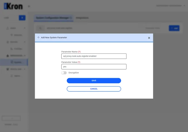 Steps to enable auto registration in system config manager