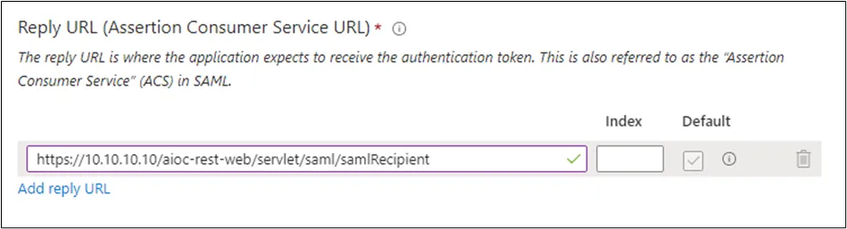 Reply URL