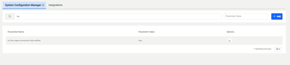 System Config Management MFA Parameter System Config Management MFA Parameter