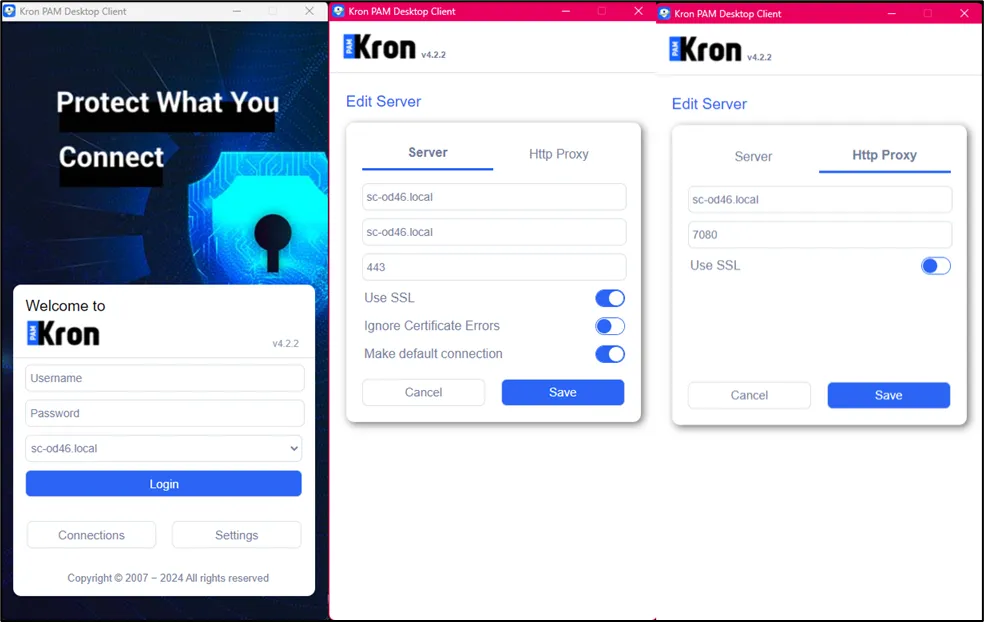 Desktop Client Interfaces