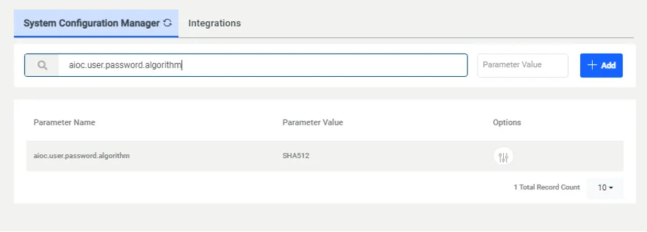 User Password Hash Algorithm Setting User Password Hash Algorithm Setting