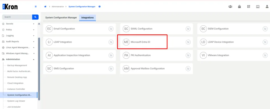 Microsoft Entra ID Integration on Integrations Microsoft Entra ID Integration on Integrations