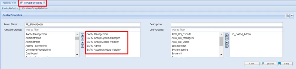Admin User Portal Functions