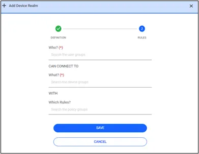 Creating a Device Realm  
