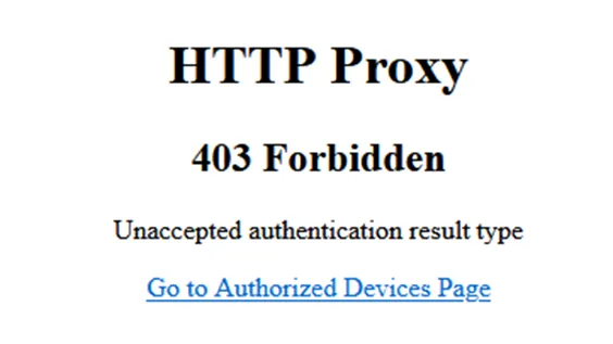 Go to Authorized Device Page Go to Authorized Device Page