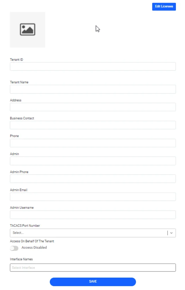 “Add New Tenant” Dialog Box “Add New Tenant” Dialog Box