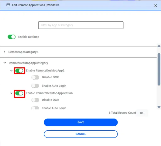 Allow Remote App from Device Properties Allow Remote App from Device Properties
