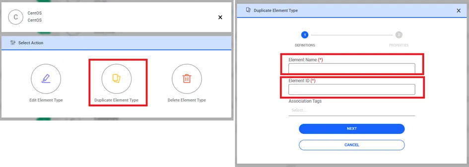 Create Duplicate Element Type
