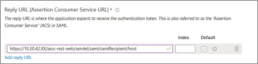 Reply URL