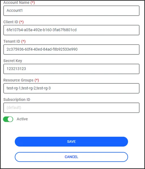 Azure Accounts