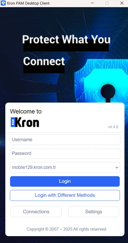 SAML feature in the Kron PAM Desktop Client SAML feature in the Kron PAM Desktop Client