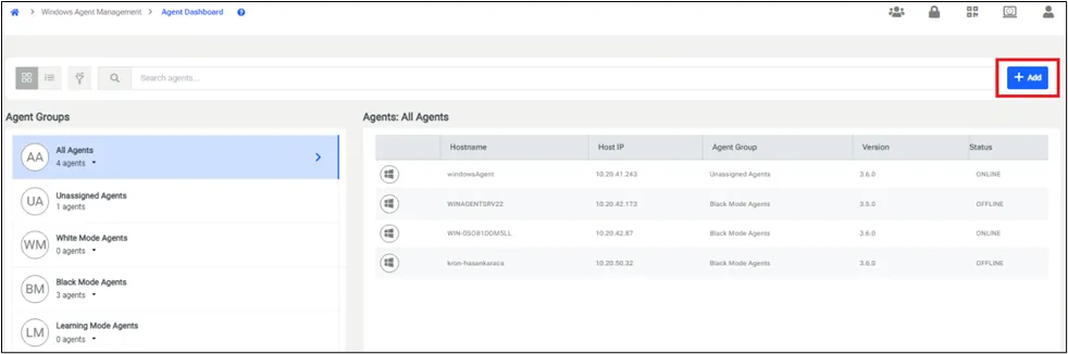 Agent Dashboard