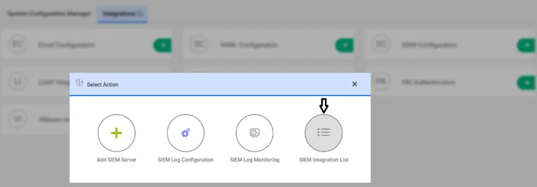 Listing SIEM Integrations Listing SIEM Integrations