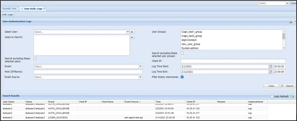 Authentication Logs  