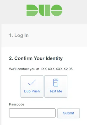 Duo Verification Methods Duo Verification Methods