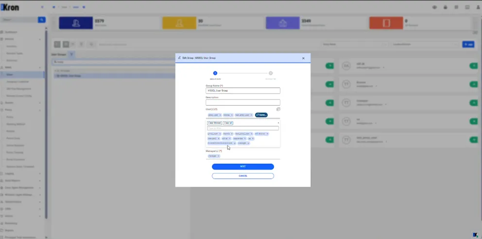 User Group Configuration