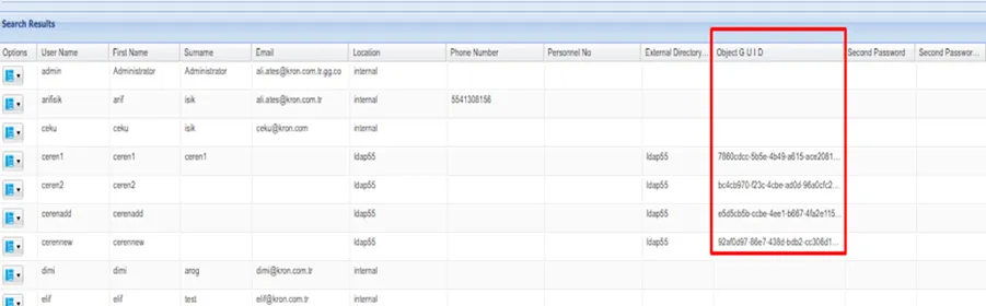ObjectGUID attribute in User Accounts