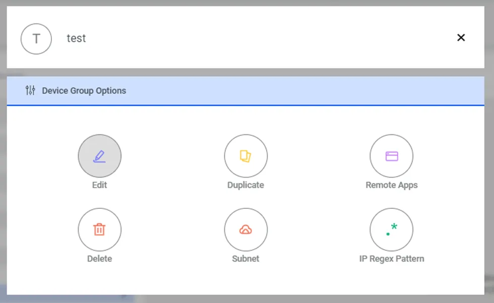 Edit Device Group Edit Device Group