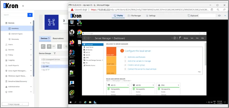 Remote Desktop Window Remote Desktop Window