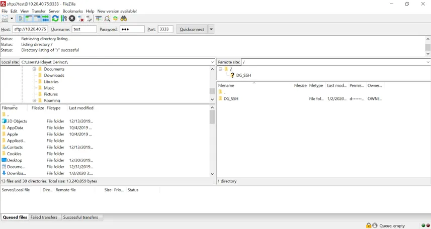 Connecting to an SFTP Proxy with a Native Client Connecting to an SFTP Proxy with a Native Client