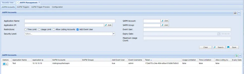 AAPM Account Token AAPM Account Token