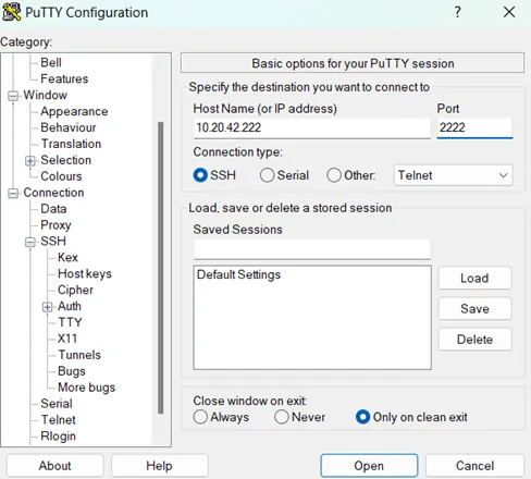 Connecting to an SSH Proxy 