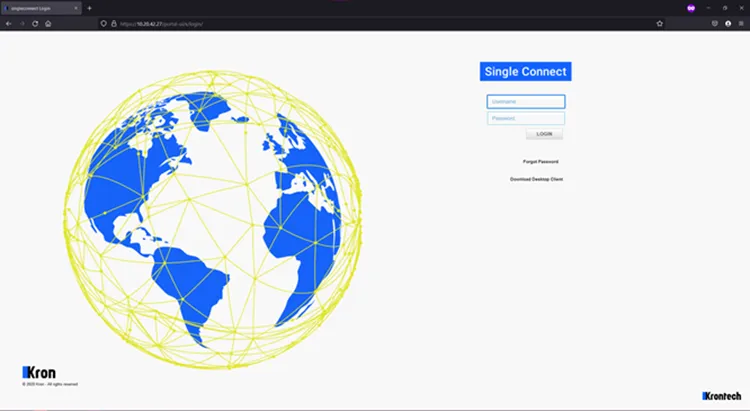 First Authentication Page
