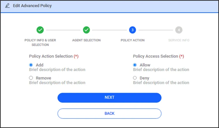 Advance Service Policy Config